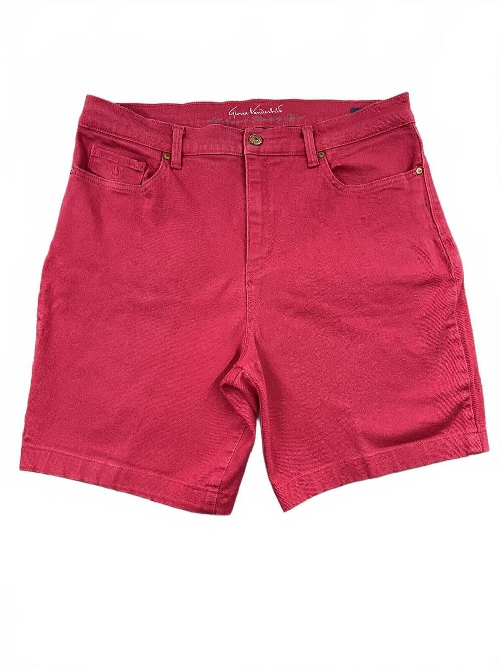 Gloria Vanderbilt Red Denim Shorts